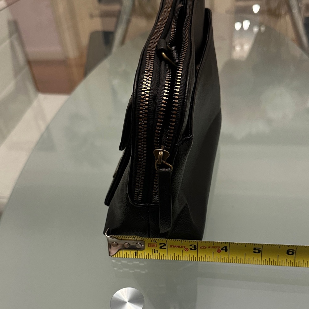 White Mountain Black Leather Wristlet Clutch - Picture 6 of 13